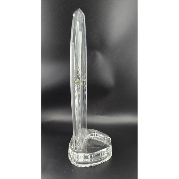 TOWLE Czech 24% Lead Crystal Cathedral Votive Candle Holder Holy Gold Star - Picture 4 of 6